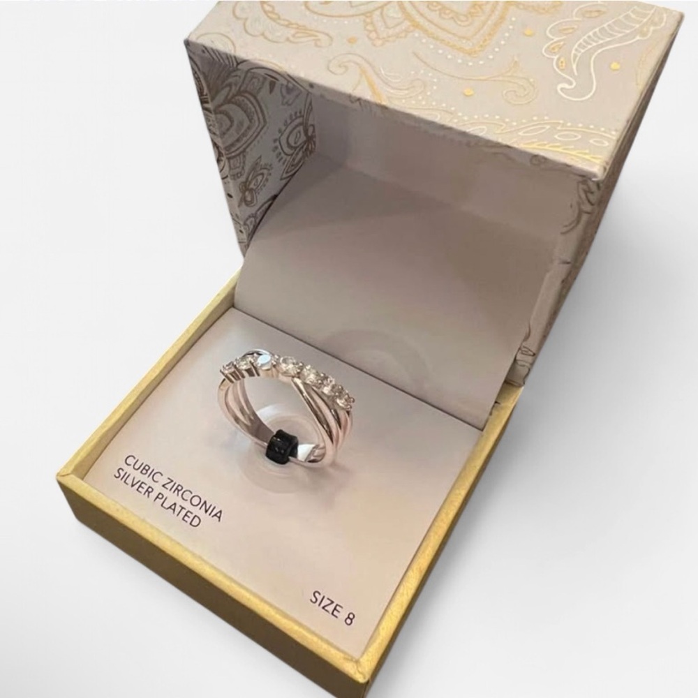Charter Club Silver Plated Cubic Zirconia Ring